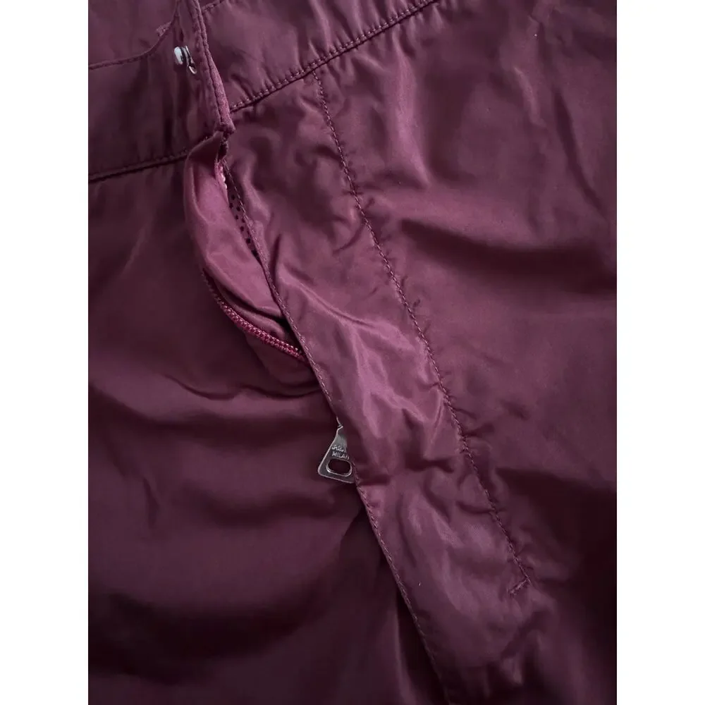 Prada Red Tab Nylon Metal Swim Shorts Burgundy - Picture 9 of 9